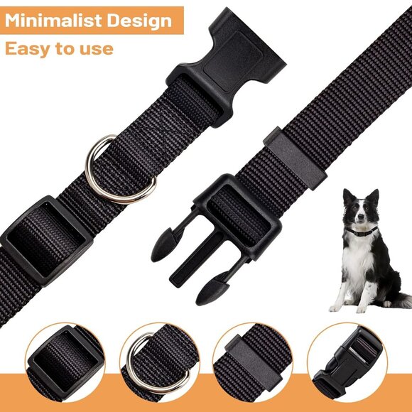 Martingale Collar for Dogs with Quick Release Buckle Size Medium 2 Pack Teal - Picture 3 of 4